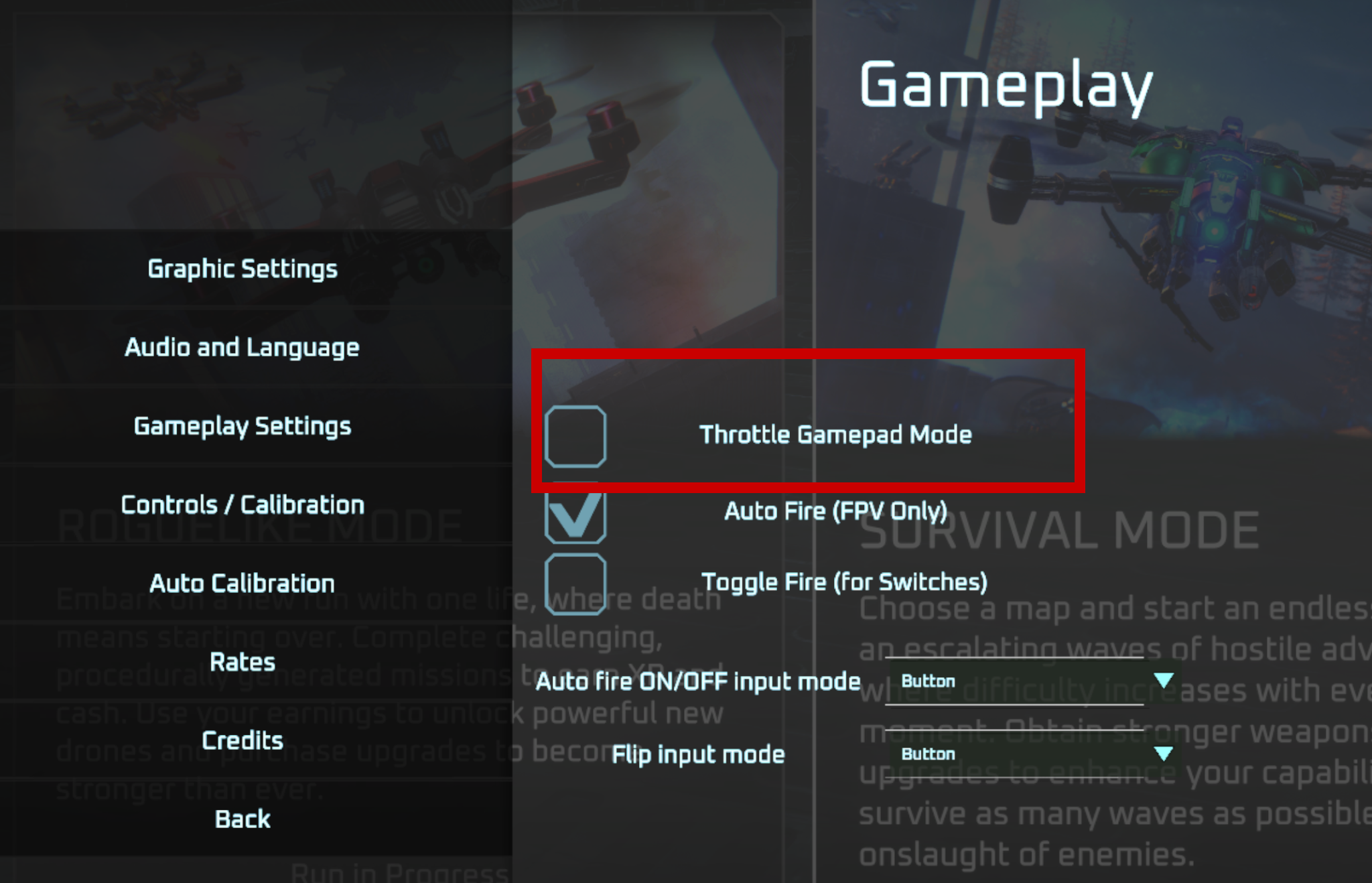 Calibrate Controller window showing axis sliders